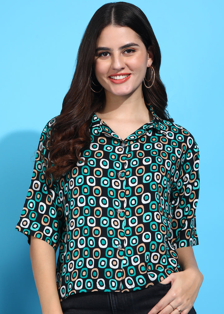 Women Regular Fit Printed Casual Shirt