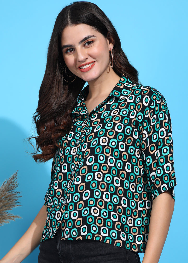 Women Regular Fit Printed Casual Shirt