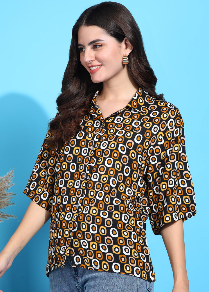 Women Regular Fit Printed Casual Shirt