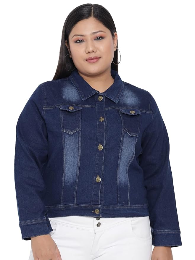 Plue Size Full Sleeve Solid Women Casual Jacket