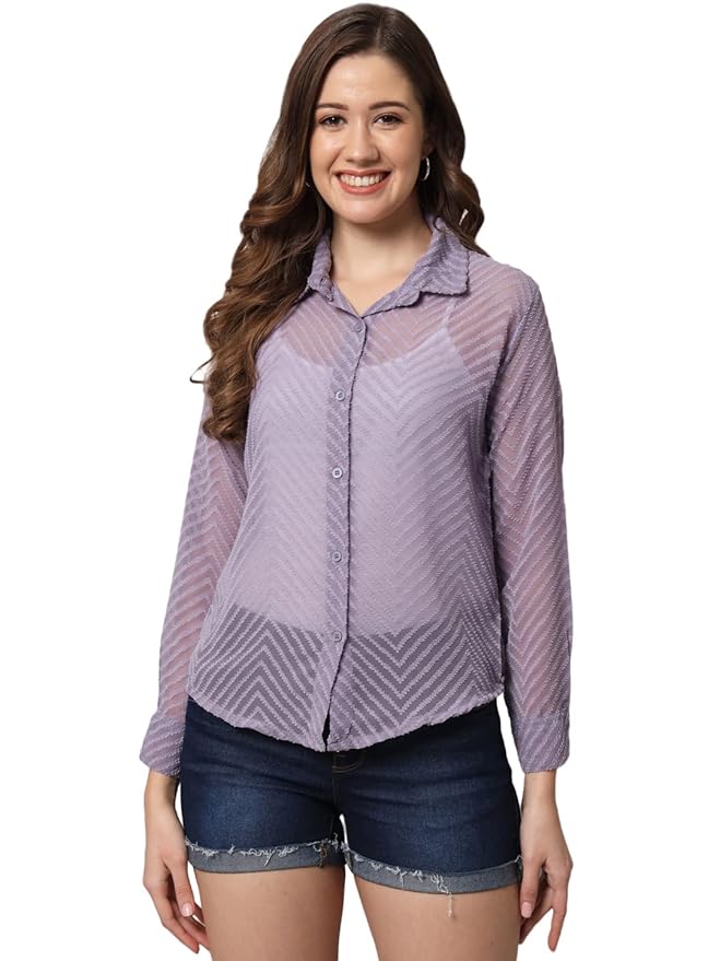 Women Regular Fit Solid Casual Shirt