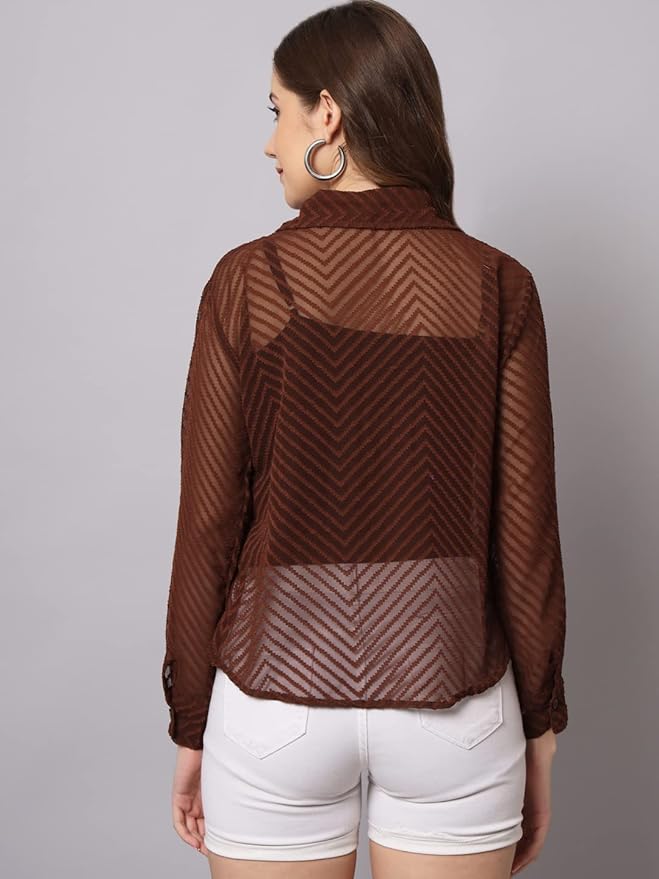 Women Regular Fit Solid Casual Shirt