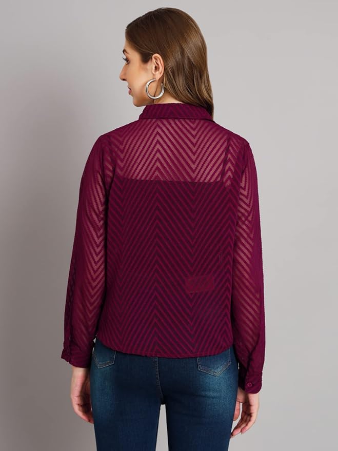 Women Regular Fit Solid Casual Shirt
