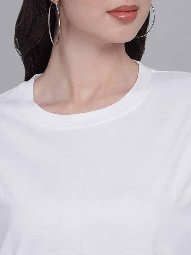 Women's Pure Cotton Casual Oversized Printed Loose T Shirt