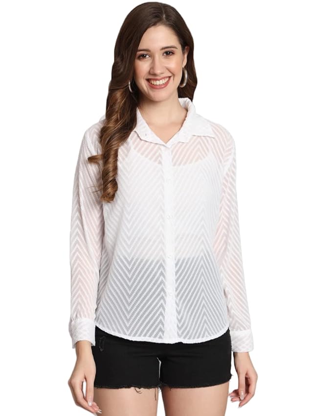 Women Regular Fit Solid Casual Shirt