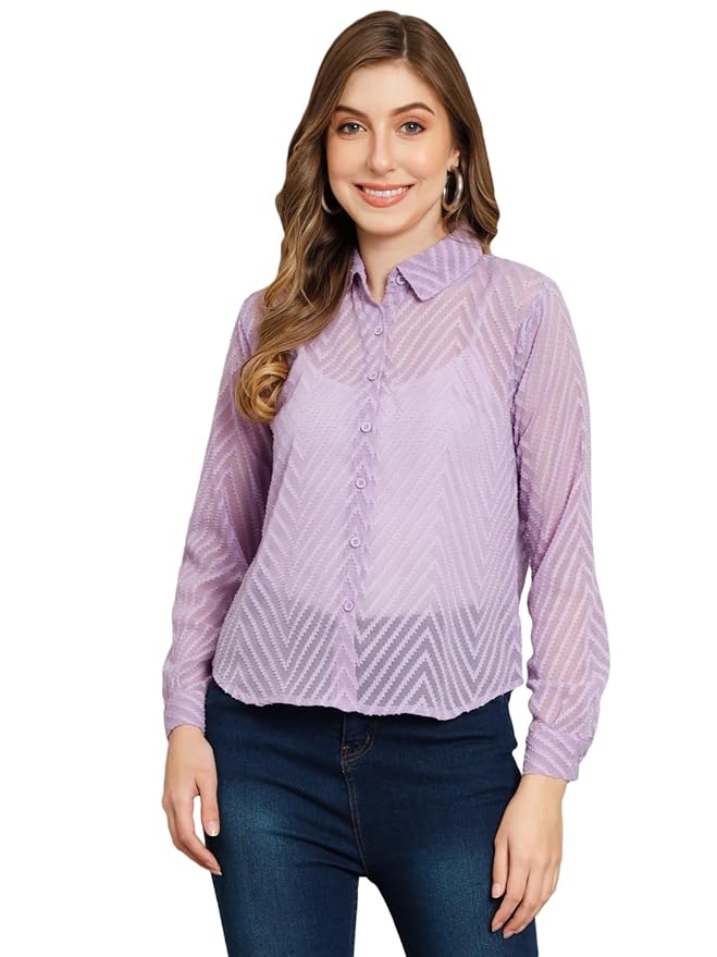 Women Regular Fit Solid Casual Shirt