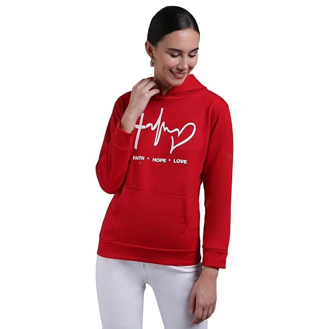 Women's Fleece Hooded Neck Hoodie…