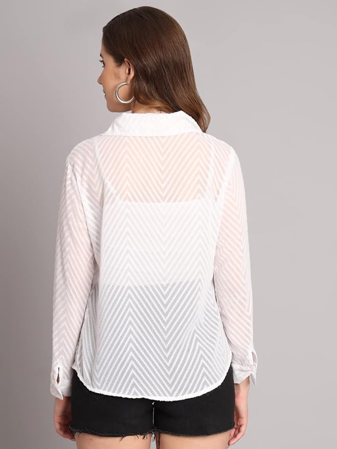Women Regular Fit Solid Casual Shirt