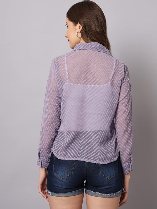 Women Regular Fit Solid Casual Shirt