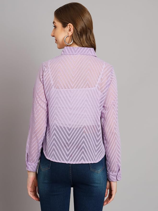 Women Regular Fit Solid Casual Shirt