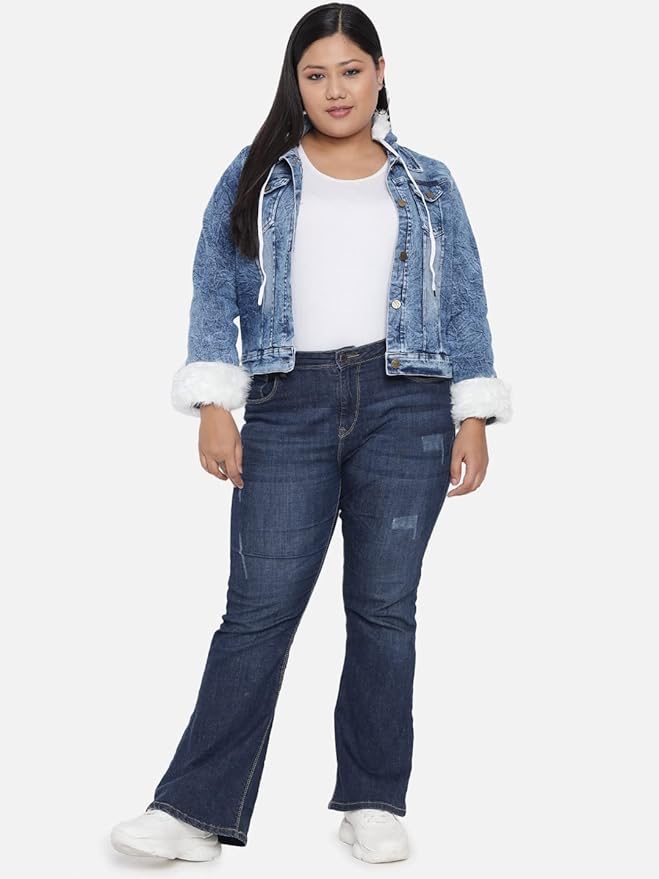 Plue Size Full Sleeve Solid Women Casual Jacket