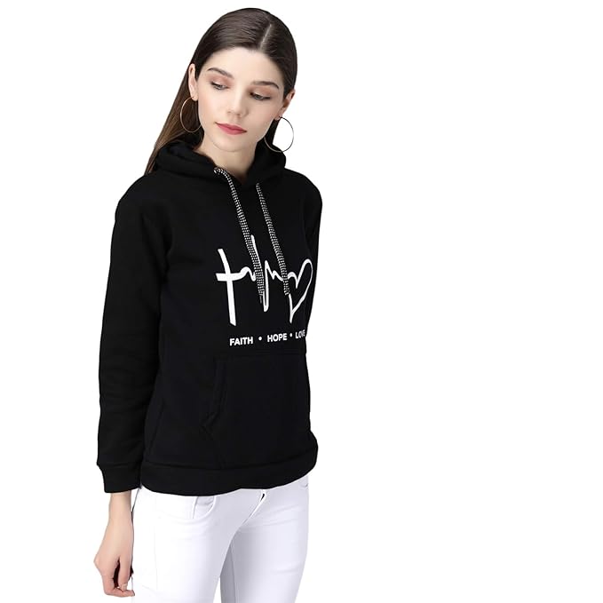 Women's Fleece Hooded Neck Hoodie…