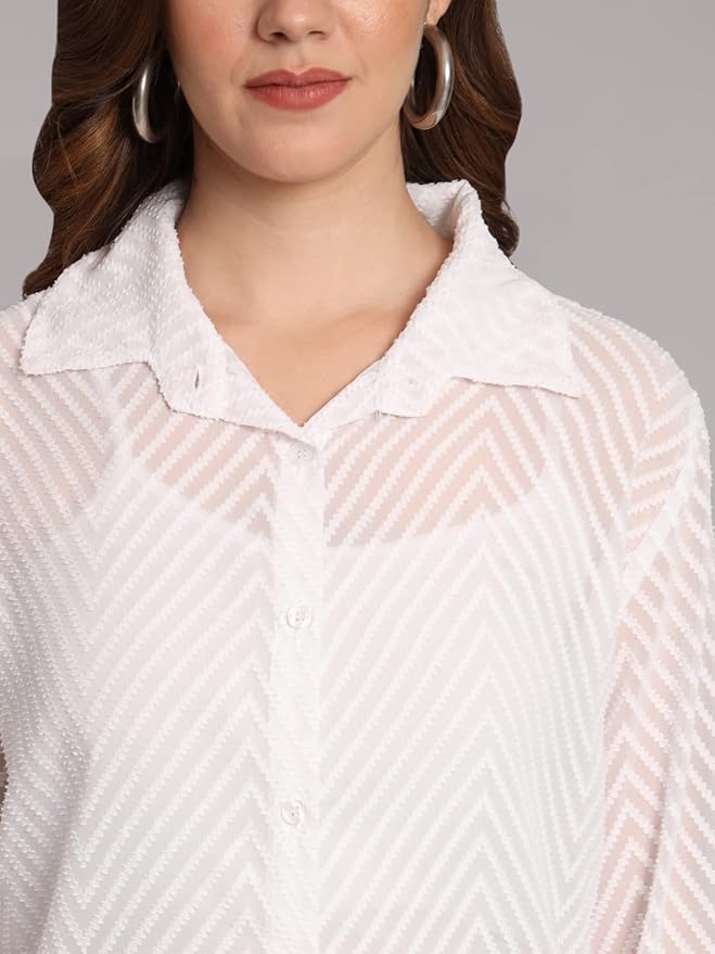 Women Regular Fit Solid Casual Shirt