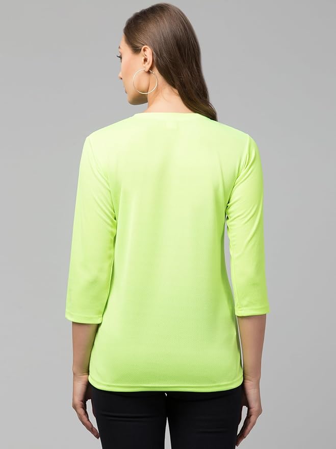 Women's Regular Fit Printed Round Neck T-Shirt