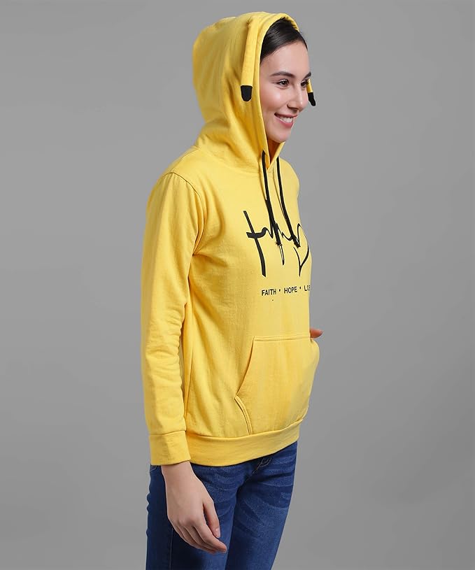 Women's Fleece Hooded Neck Hoodie…