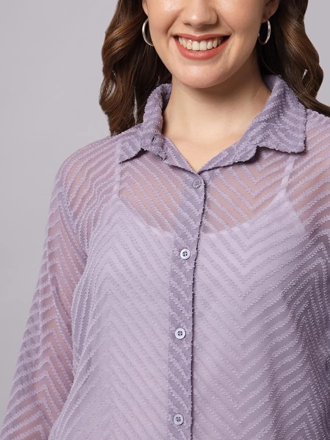 Women Regular Fit Solid Casual Shirt