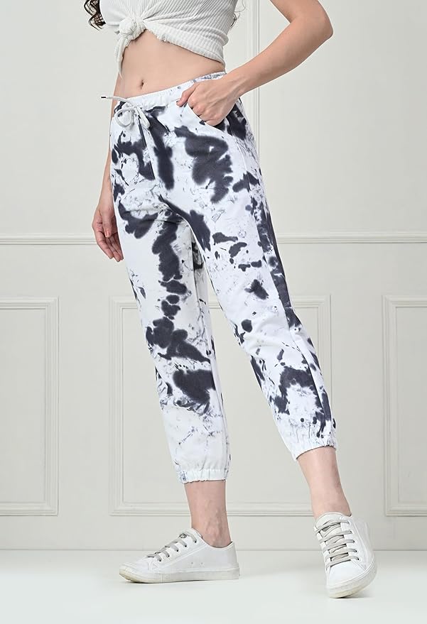 Women's Regular Fit Tie-Dye Cargos