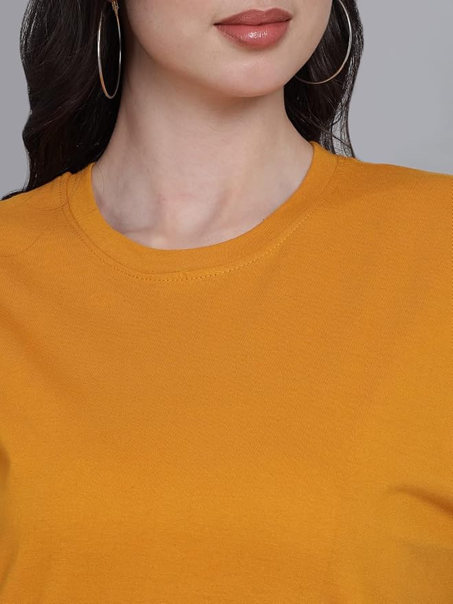 Women's Pure Cotton Casual Oversized Printed Loose T Shirt