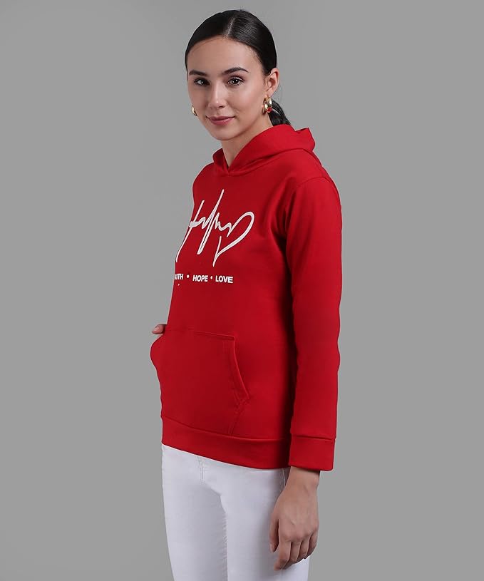 Women's Fleece Hooded Neck Hoodie…