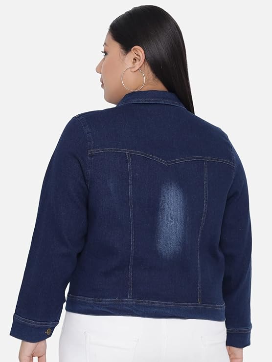 Plue Size Full Sleeve Solid Women Casual Jacket