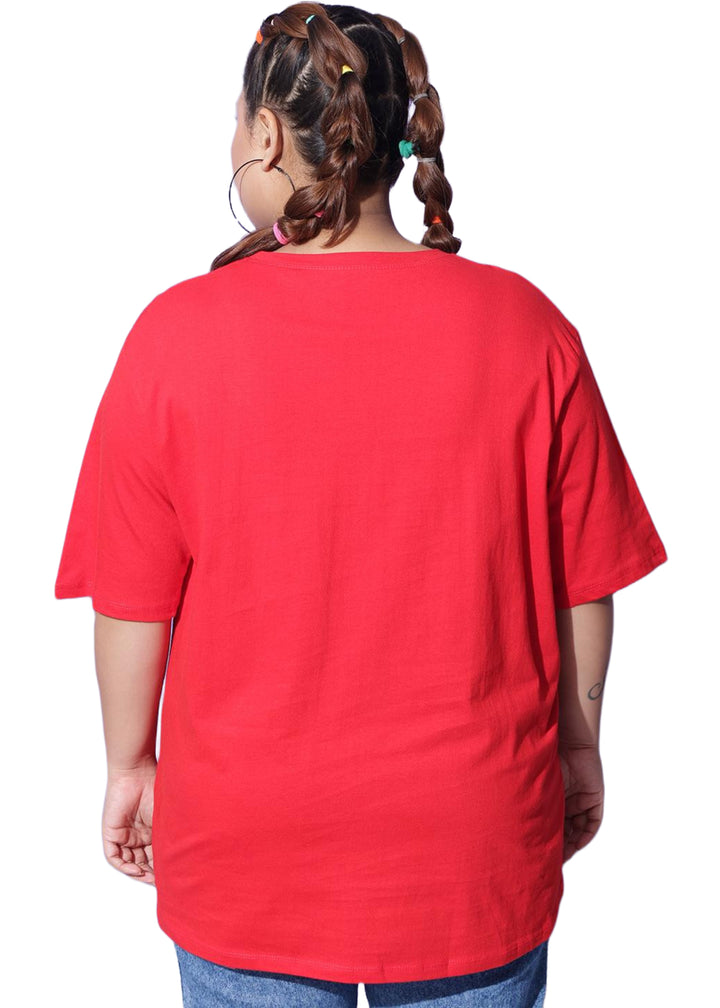 Women Solid Round Neck Cotton Blend T-Shirt