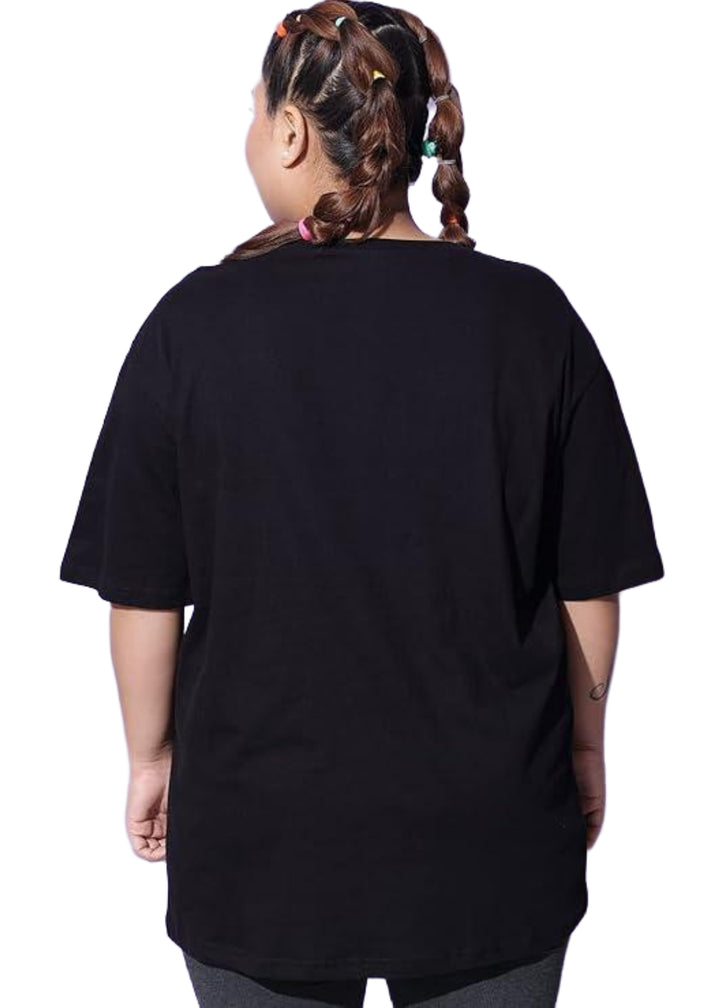 Women Solid Round Neck Cotton Blend T-Shirt