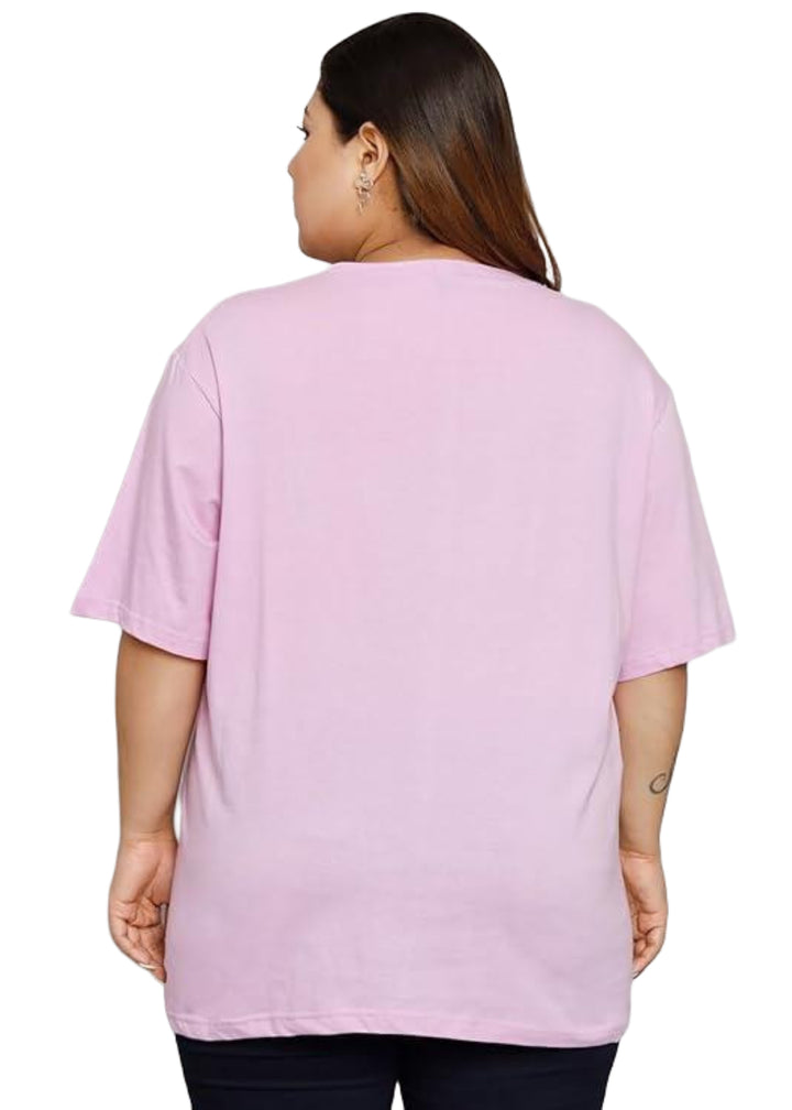 Women Solid Round Neck Cotton Blend T-Shirt